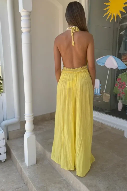 Lefkothea Dress Lemon