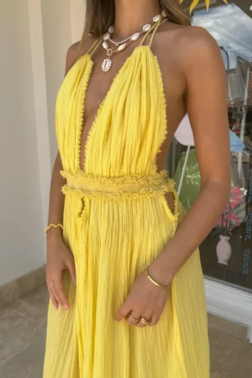 Lefkothea Dress Lemon