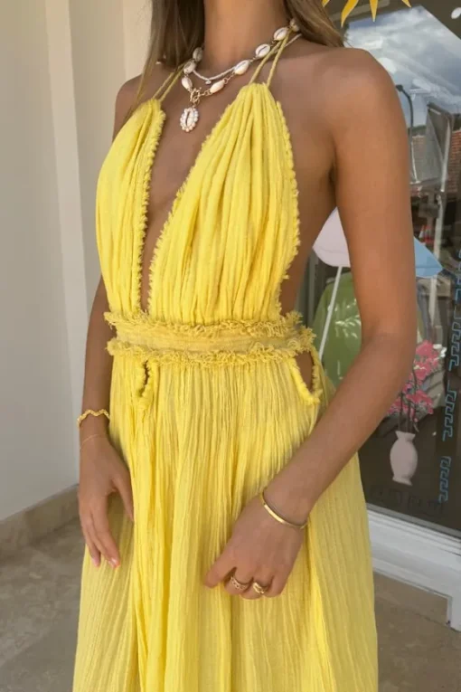 Lefkothea Dress Lemon