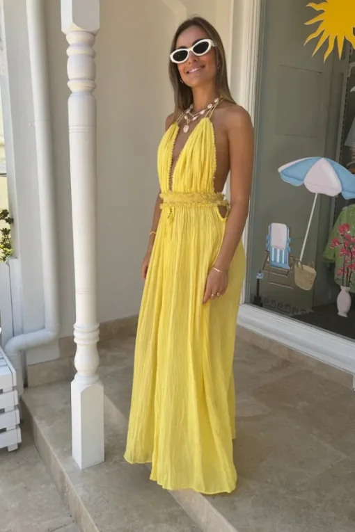 Lefkothea Dress Lemon