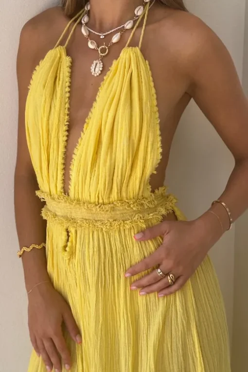 Lefkothea Dress Lemon