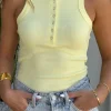 Lia Crew Tank Lemon