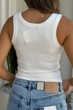 Lia Crew Tank White