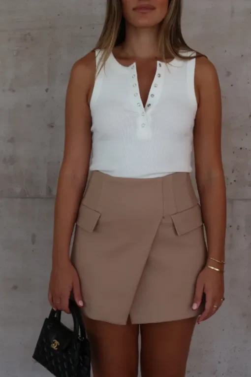 Lia Crew Tank White