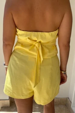 Linen Vest Lemon