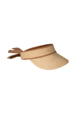 Linen Visor Natural/Cinnamon