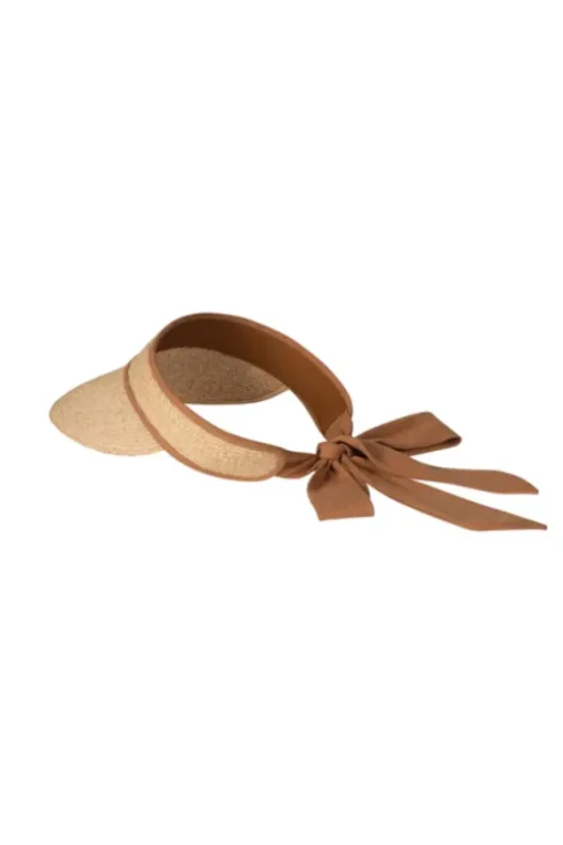 Linen Visor Natural/Cinnamon