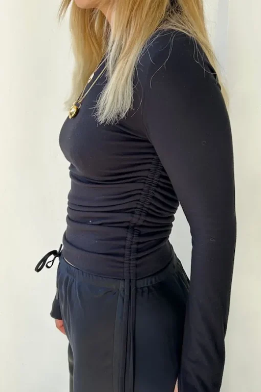 Lumi Cropped Top Black