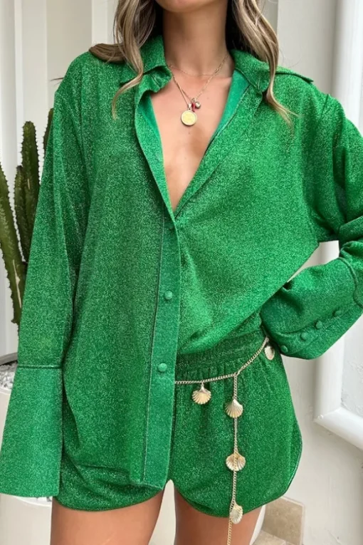 Lumiere Shorts Emerald Green