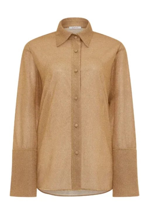 Lumiere Sleeves Shirt Gold