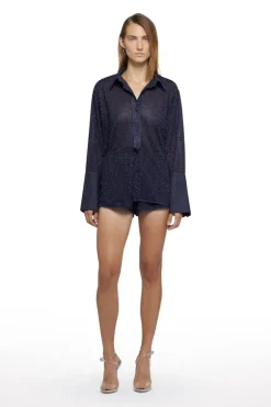 Lumiere Sleeves Shirt Night Blue