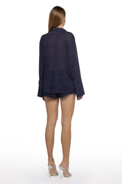 Lumiere Sleeves Shirt Night Blue