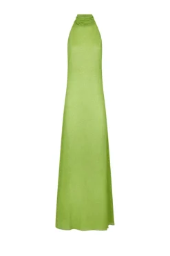 Lumiere Turtleneck Dress Lime