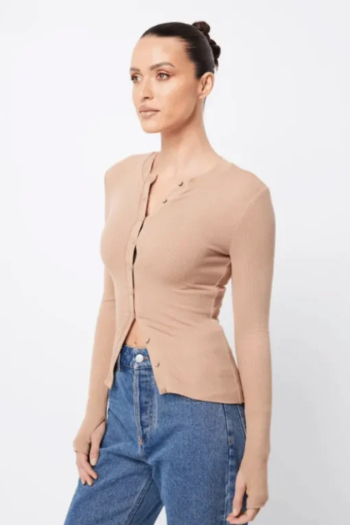 Lyon Cardigan Camel