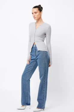 Lyon Cardigan Grey Marle