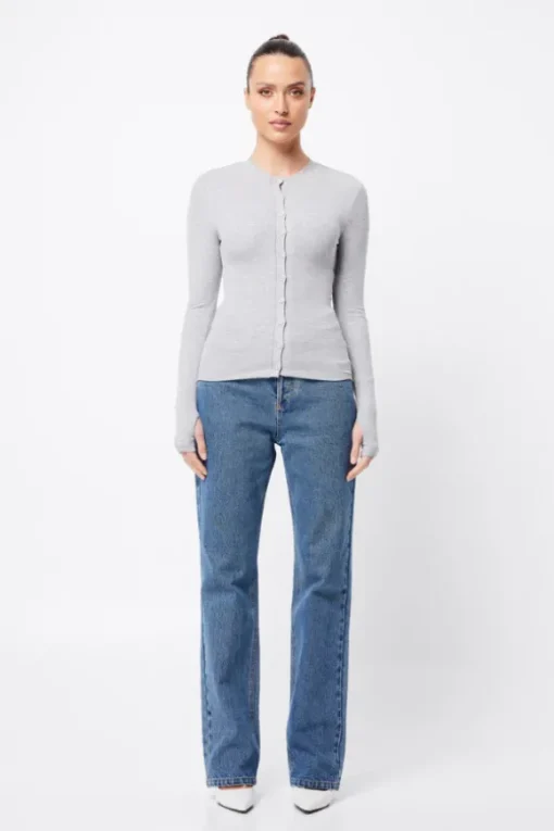 Lyon Cardigan Grey Marle
