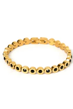 Maeve Gold Bracelet Black