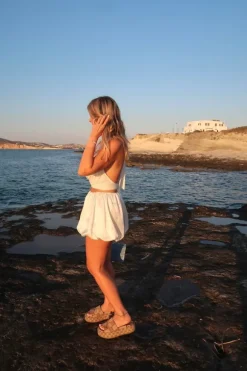 Maja Bubble Skirt White