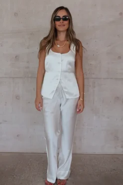 Maja Pants White