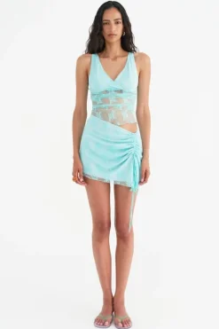 Margot Mini Dress Aquamarine