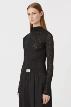 Matinee Long Sleeve Top Black