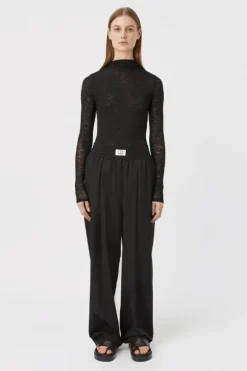 Matinee Long Sleeve Top Black
