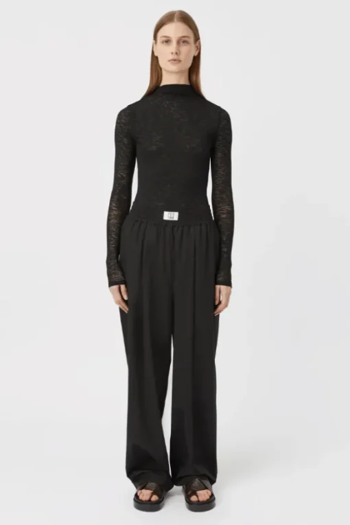 Matinee Long Sleeve Top Black