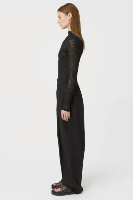Matinee Long Sleeve Top Black