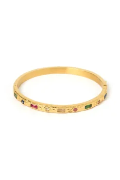 Melrose Gold Cuff Bracelet Multi