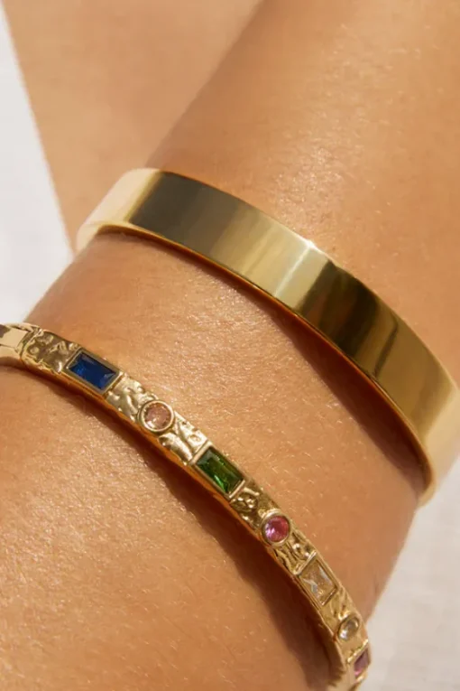 Melrose Gold Cuff Bracelet Multi