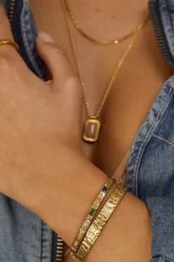 Melrose Gold Cuff Bracelet Multi
