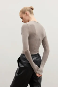 Mila Bodysuit Grey Marle
