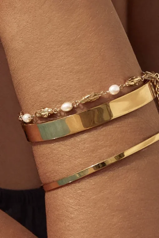 Mimi Pearl and Gold Bracelet