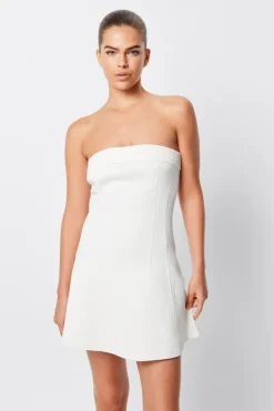 Monaco Mini Dress White