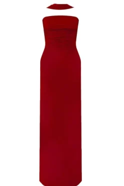Mullet Maxi Dress Red