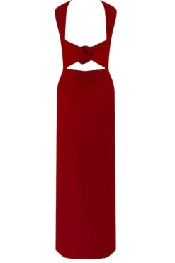 Mullet Maxi Dress Red