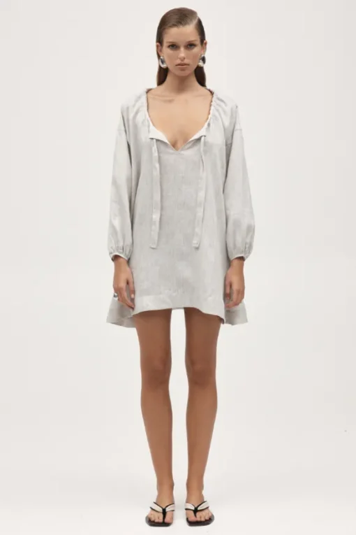 Myla Dress Twill Stripe