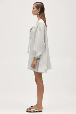 Myla Dress Twill Stripe