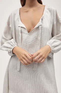 Myla Dress Twill Stripe