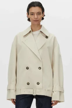 Neroli Short Trench Alabaster
