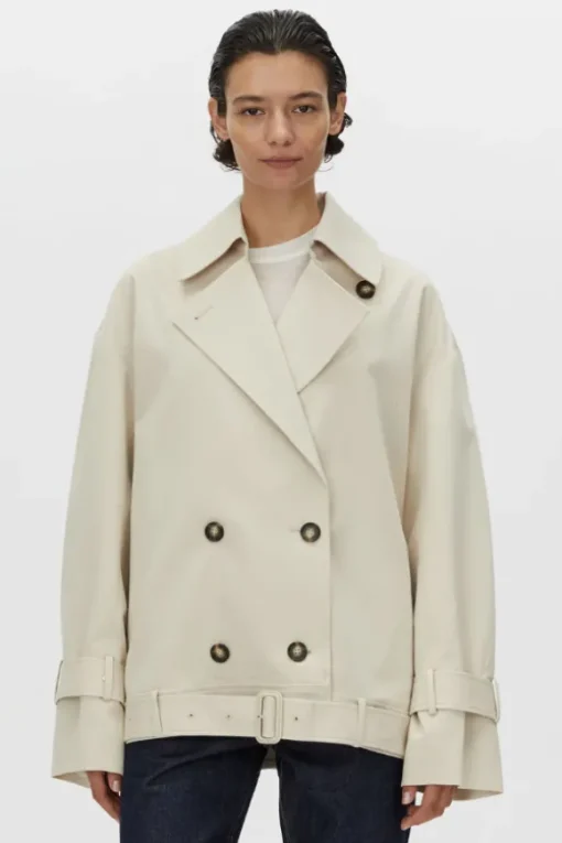 Neroli Short Trench Alabaster