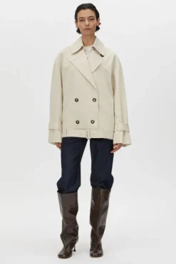 Neroli Short Trench Alabaster