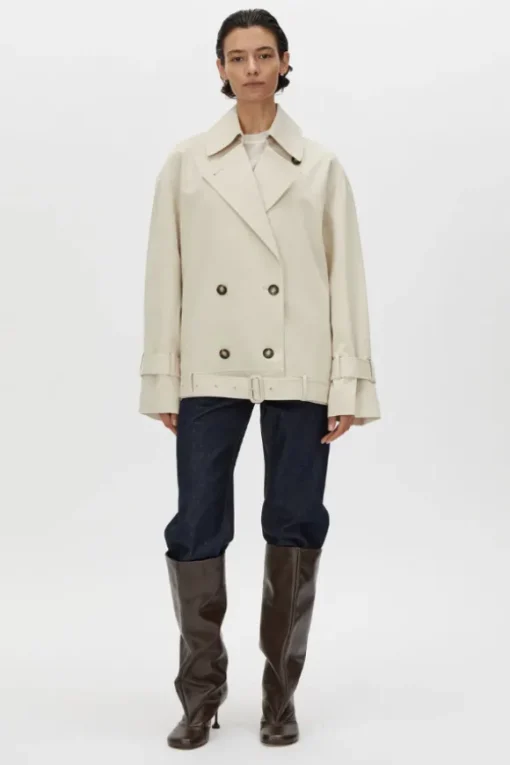 Neroli Short Trench Alabaster