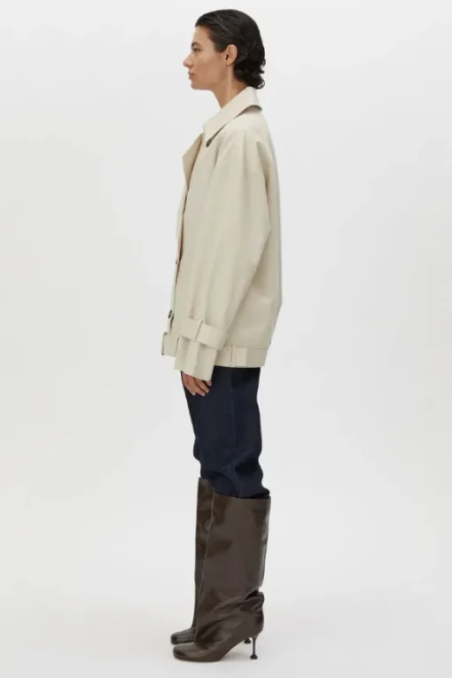Neroli Short Trench Alabaster