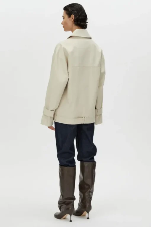 Neroli Short Trench Alabaster