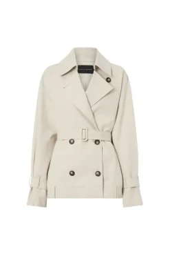 Neroli Short Trench Alabaster