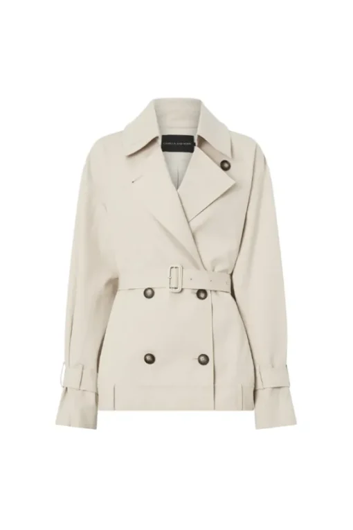 Neroli Short Trench Alabaster