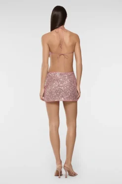Netquins Cut Out Dress Old Rose