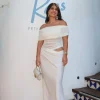 Nico Off Shoulder Maxi Dress White