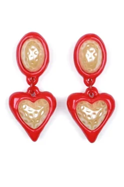Night Fever Earrings Red